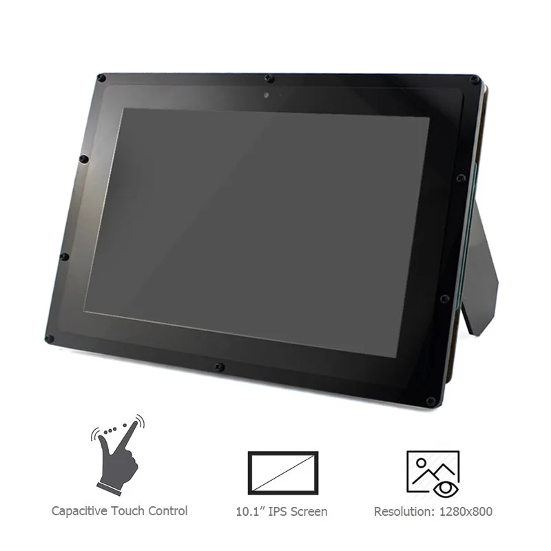Waveshare Raspberry Pi Screen IPS 10.1 Inch Touchscreen LCD Monitor 1280*800 Display for Raspberry Pi 3 2 Windows 10/8/7