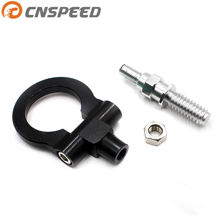 
CNSPEED Universal European Sporty Racing Style Tow Hook Front Rear for European Cars Trailer Towing Bars 