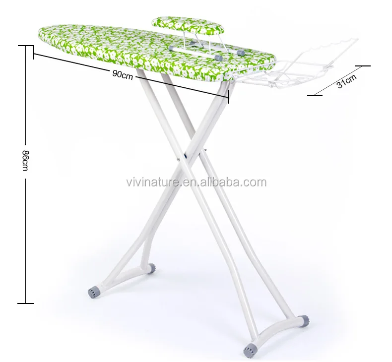 Metal Mesh Adjustable Height Ironing Board Table with 4 Legs
