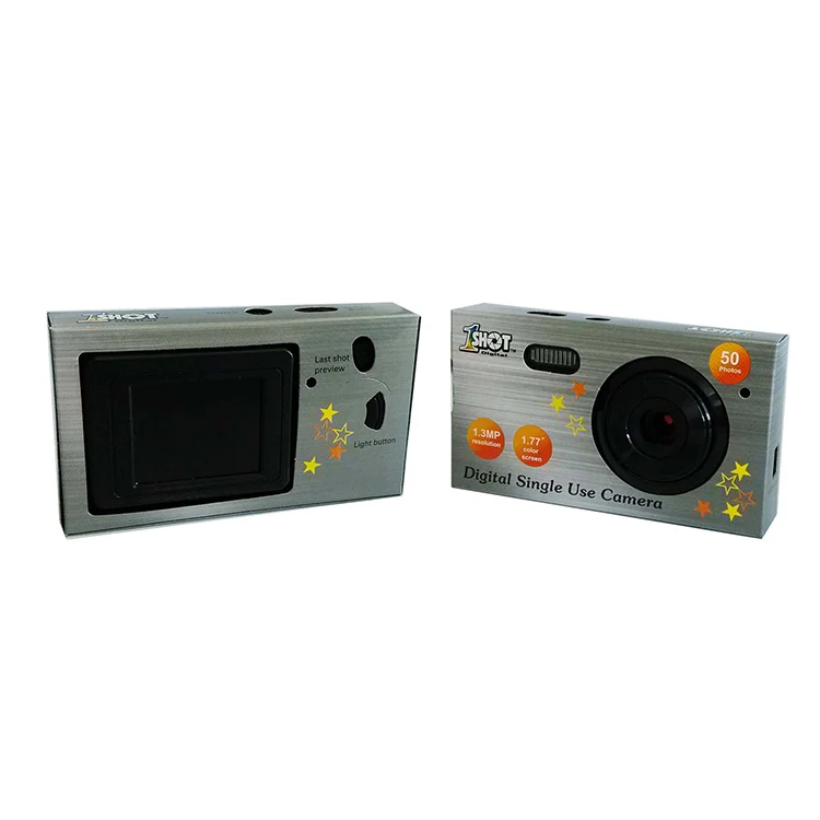 Private Label Design OEM Custom Cheap Price 1.77inch 1.3MP Digital Single Use Photo Camera
