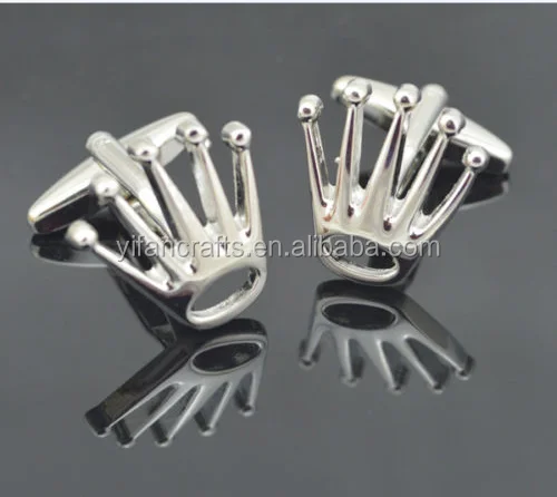 Cufflinks 1Pair Silver Design Fashion Shirt Men Party Wedding Men Gift Crown