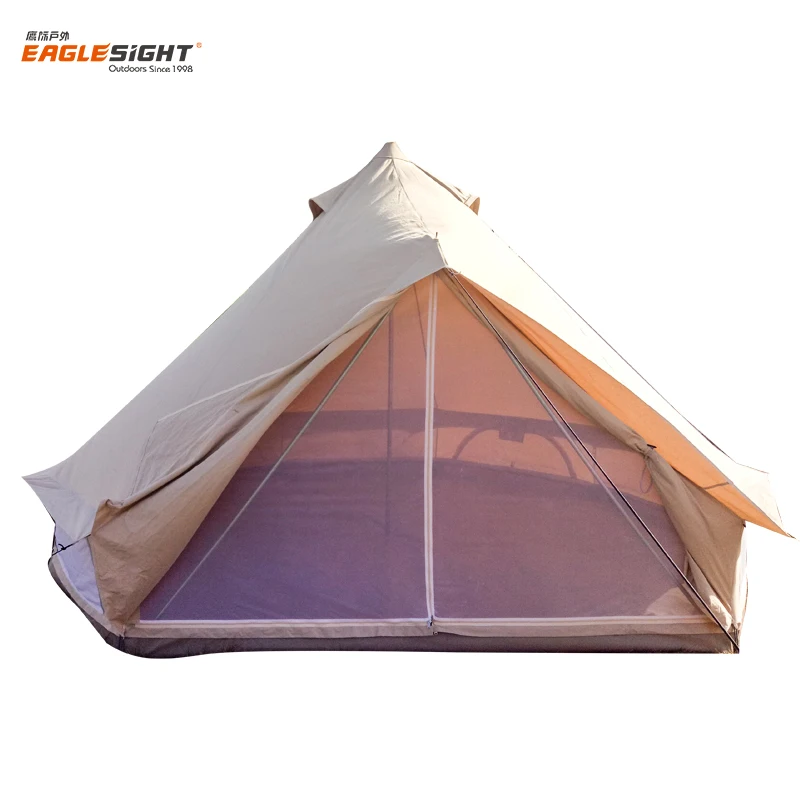 Luxury Heavy Duty Canvas Bell Tent Luxury Party Tent Glamping  All Weather Canvas Wall Tents
