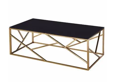 Современный роскошный журнальный столик из нержавеющей стали в скандинавском стиле, журнальный столик из прозрачного стекла