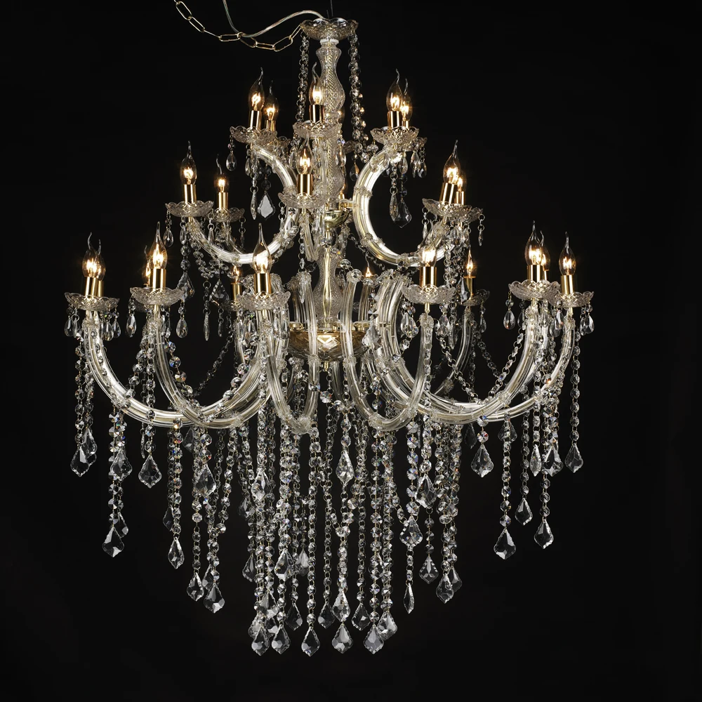 Большие роскошные подвесные светильники для спальни Свадебный декор Хрустальная люстра