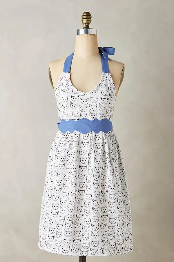 Funny cats printing professional kitchen cooking baking gardening barista housewife customized logo Cotton kids and adult Aprons