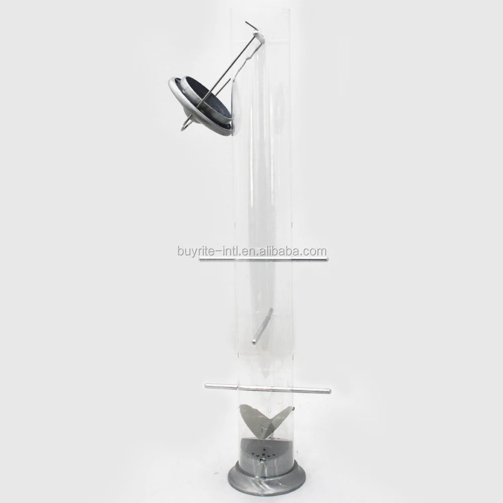 Роскошная подвесная кормушка для птиц из алюминия с металлической отделкой, 21 дюйм