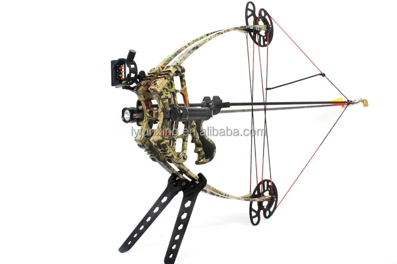 Camo Hunting Bow Set Triangle Hunting Compound Bow & Arrow Set