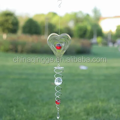 Essoreuse a vent Hanging 3D Spiral Solar Metal Garden Wind Spinner 3D Metal Wind Spinners 3D Garden Wind Spinners