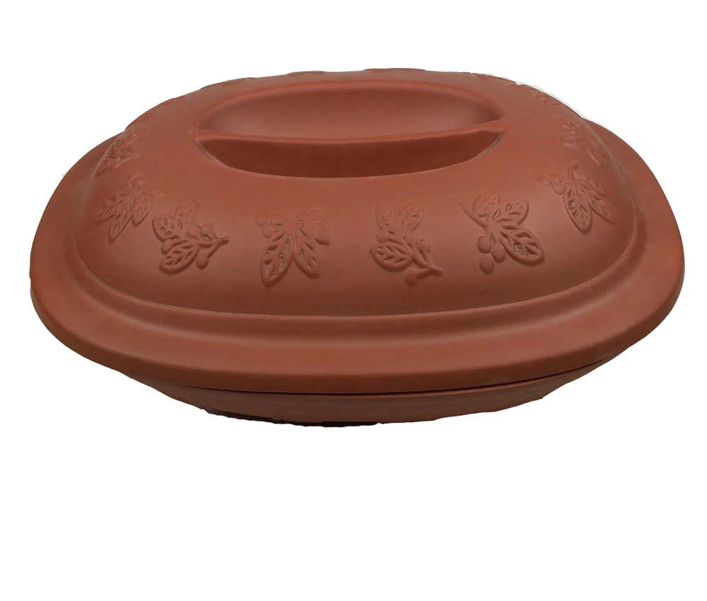 4 Quarts Extra Large Turkey Clay Roaster Terracotta Cooker Pot