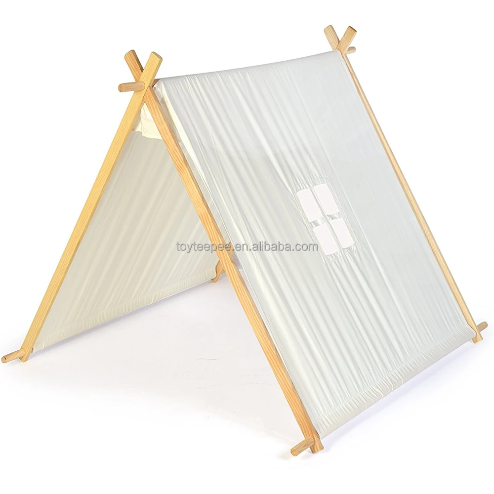 
Canvas Cotton Kids A-Frame Teepee Playhouse Tent 