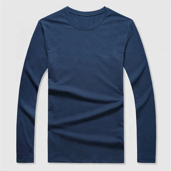 wholesale  custom eco textile 100% linen long sleeve t shirt soft blank linen t shirt for men