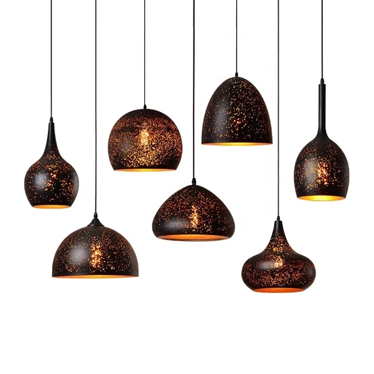 Wholesales Iron indoor Etching vertigo moroccan pendant light retro