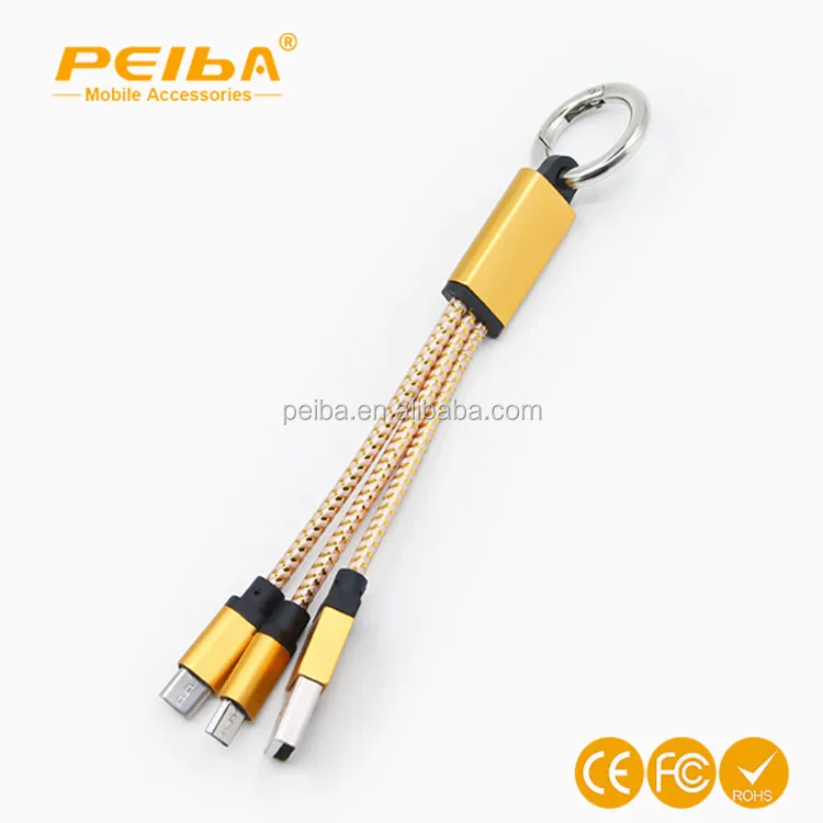 
China portable all in one flat mini high speed multi charger colorful micro usb 2.0 cable all in one usb data cable 