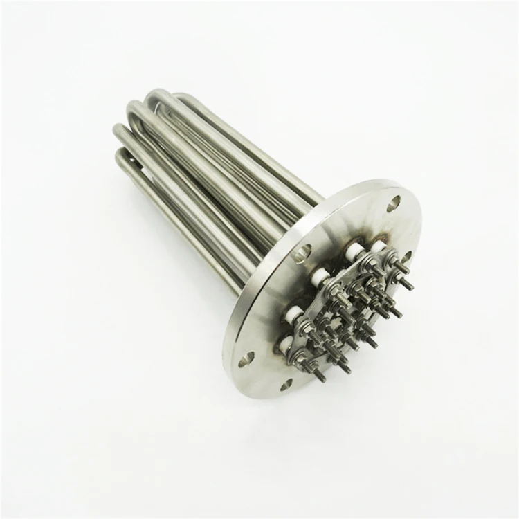 12kw Corrosion resistance electric boiler flange immersion heater