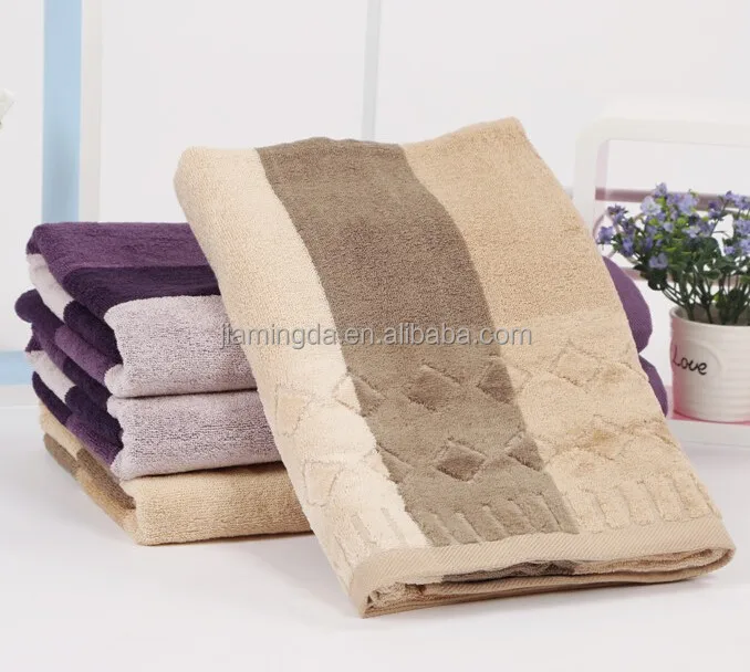 
Wholesale Comfortable Velvet Checked Face Towel 100% Cotton 