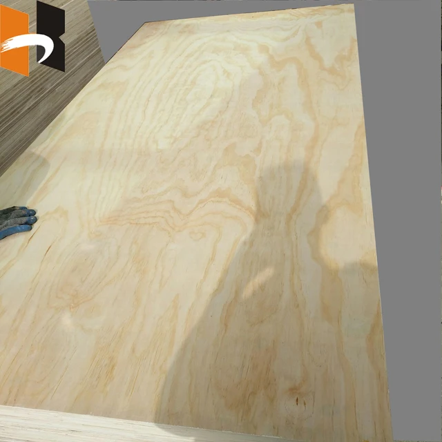 Furniture grade of Interior usage radiate soft wood pine plywood