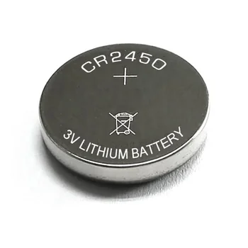 round lithium 600mAh button cell 3v lithium battery CR2450 battery cell