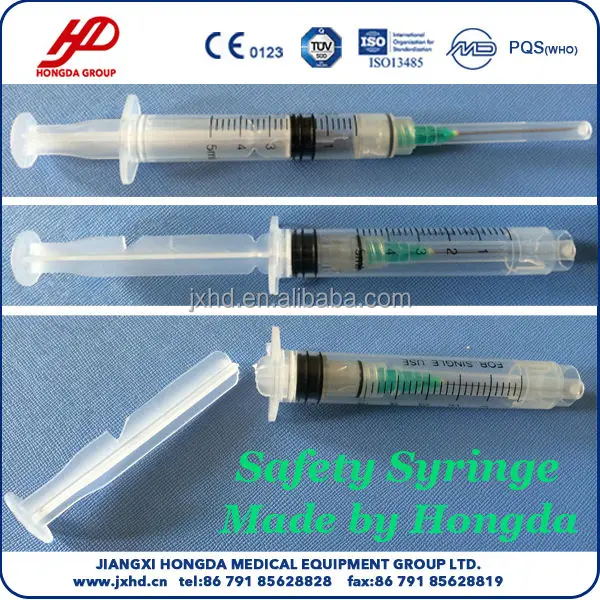Syringe with safety system