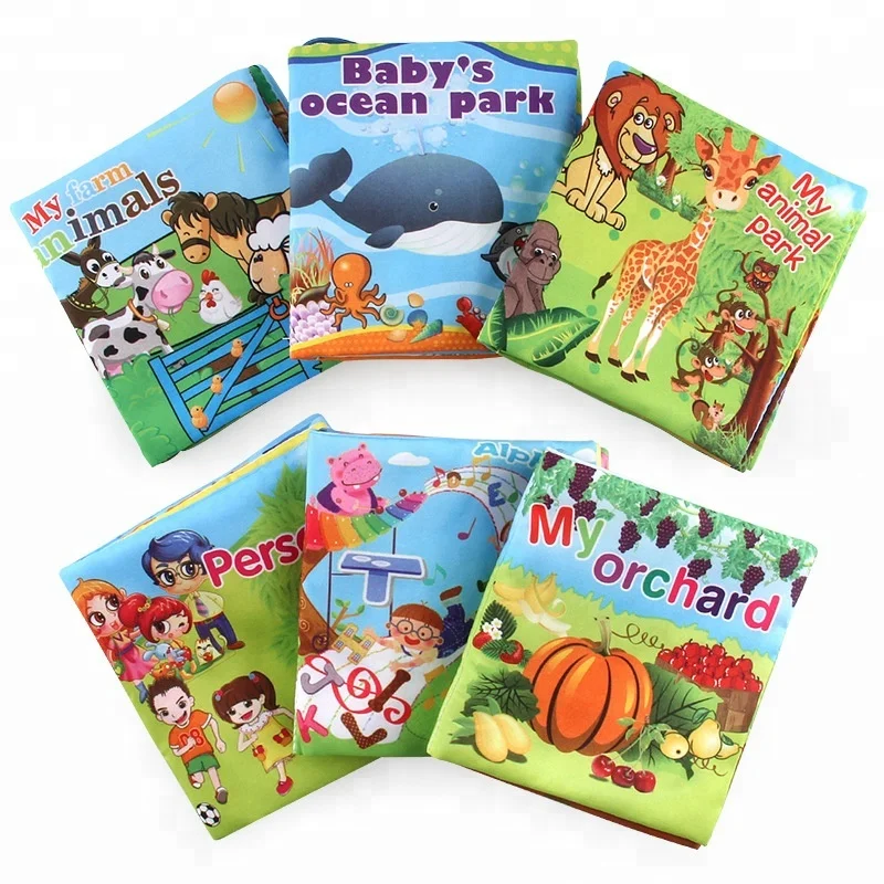 educational learning soft not torn baby cloth book