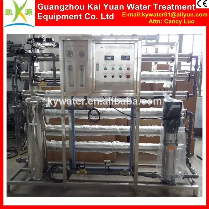 3000l/h aqua purification automatic industrial ro water treatment plant