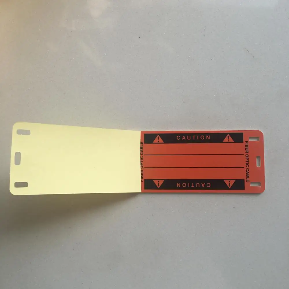 
Self Laminating Fiber Optic Plastic ABS Cable Tie Tag label 