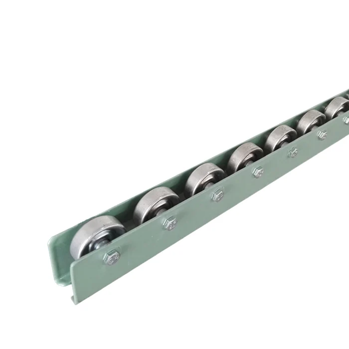 W-50TS roller skate wheel conveyor, steel roller track