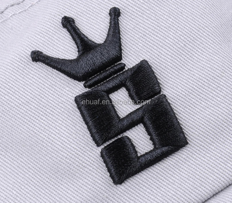 Cotton chino twill customize white 3D embroidery bucket hat