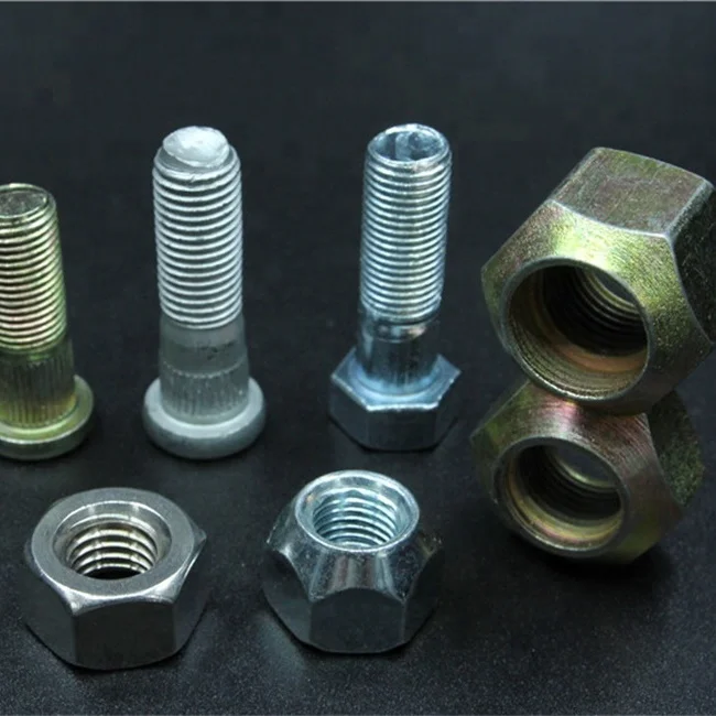 Heavy truck decorative chrome lightweight wheel bolt set hub studs bolt