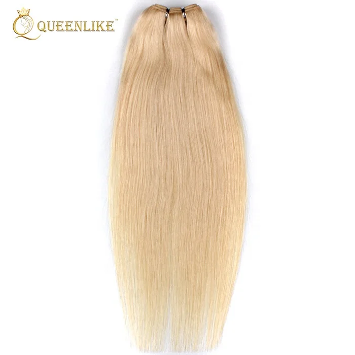 
40 inch natural blonde raw human hair extensions 
