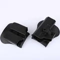 Men Hunting Military Gun Pistol Holster Double Magazine Pouch Ammo Clips Right Hand Rotary Roto Tactical