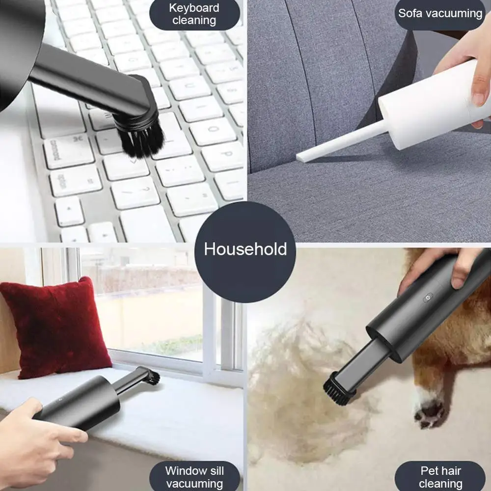 Перезаряжаемом аккумуляторе мини бытовой Беспроводное зарядное устройство для быстрой зарядки вакуумный очиститель воздуха для автомобиля