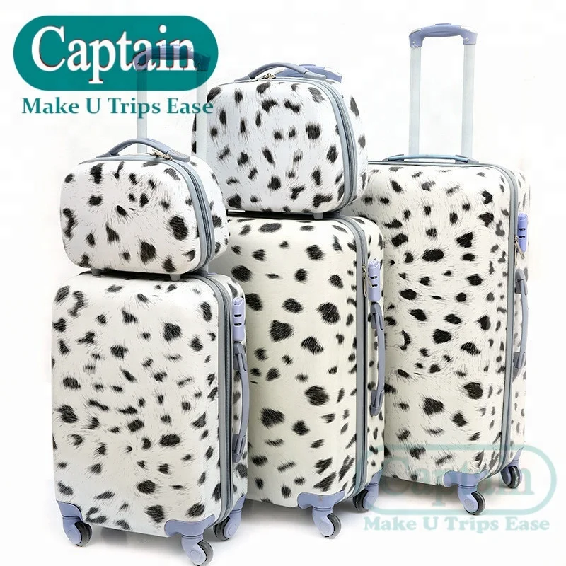 
Colorful design printed 20/24/28 inch trolley suitcase PC trvel luggage set 