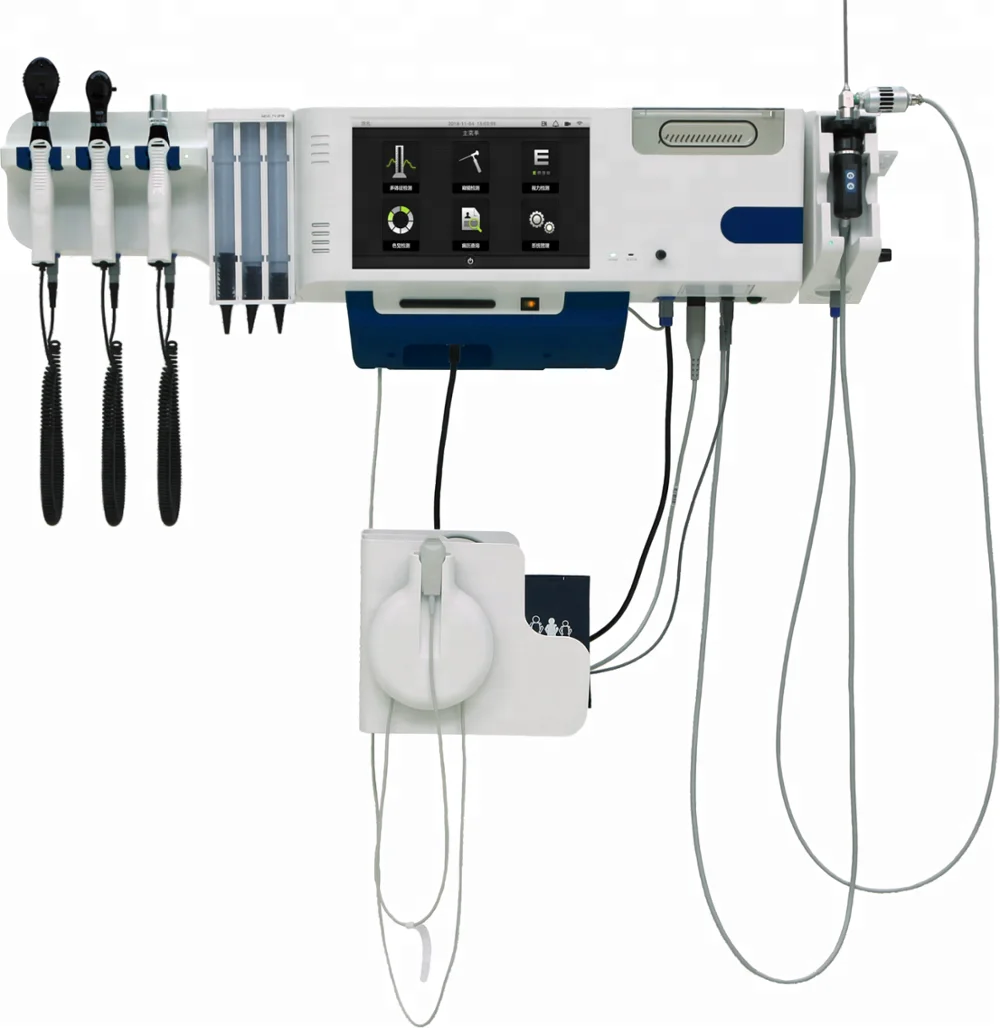 Medical Wall Mounted system with ophthalmoscope and otoscope