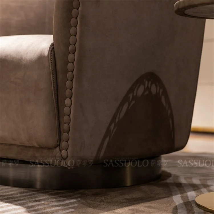 Sassuolo Design Cheers Sofa Furniture Leather Sofa Single Sofa Chair Luxury Living Room Italy High Quality Import Modern