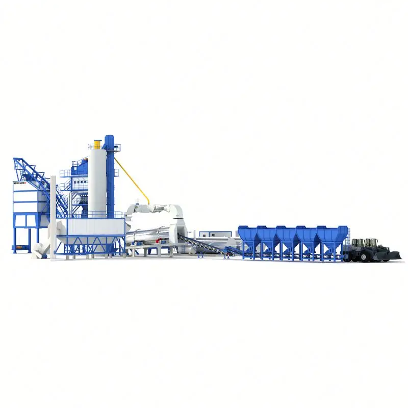 Mobile Mini 60tph Portable Asphalt hot Mix Plant In Hai Thong