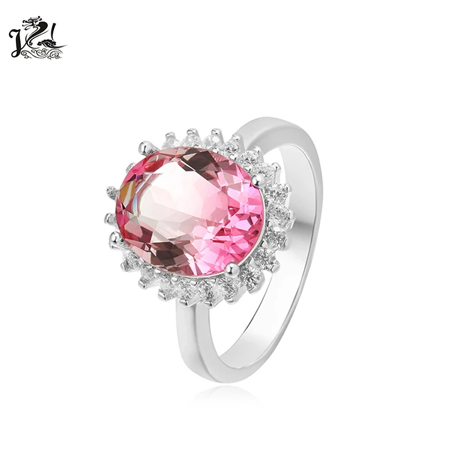 engagement 925 silver ring colorful stone ring jewelry