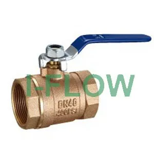 
Bronze threaded 2pc water ball valve 