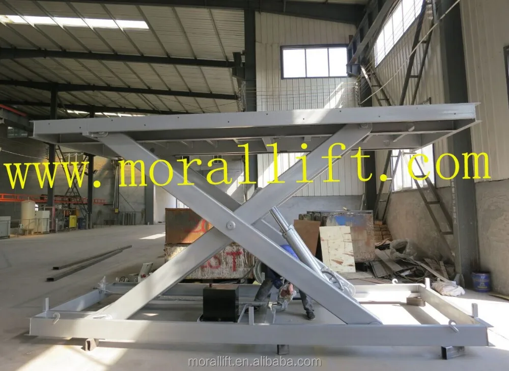 two cylinder hydraulic scissor lift car/3m lift height car lift