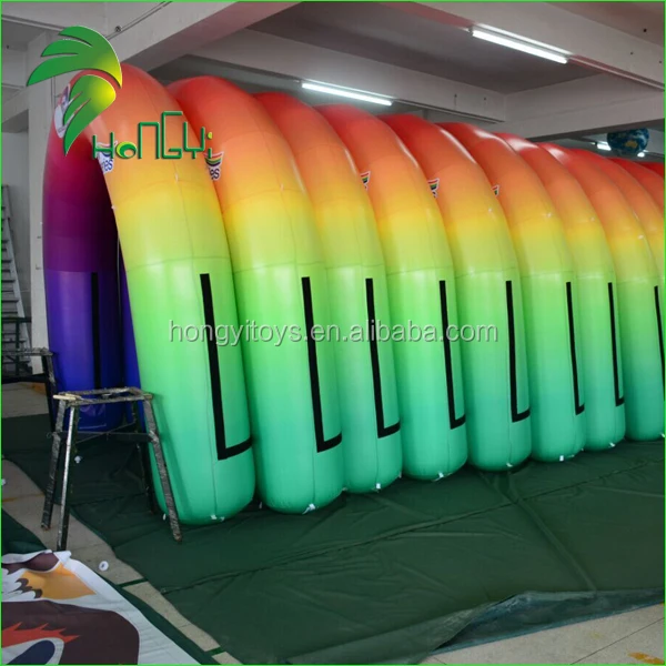 Promotional Custom Finish line Balloon Inflatable Arch with LOGO