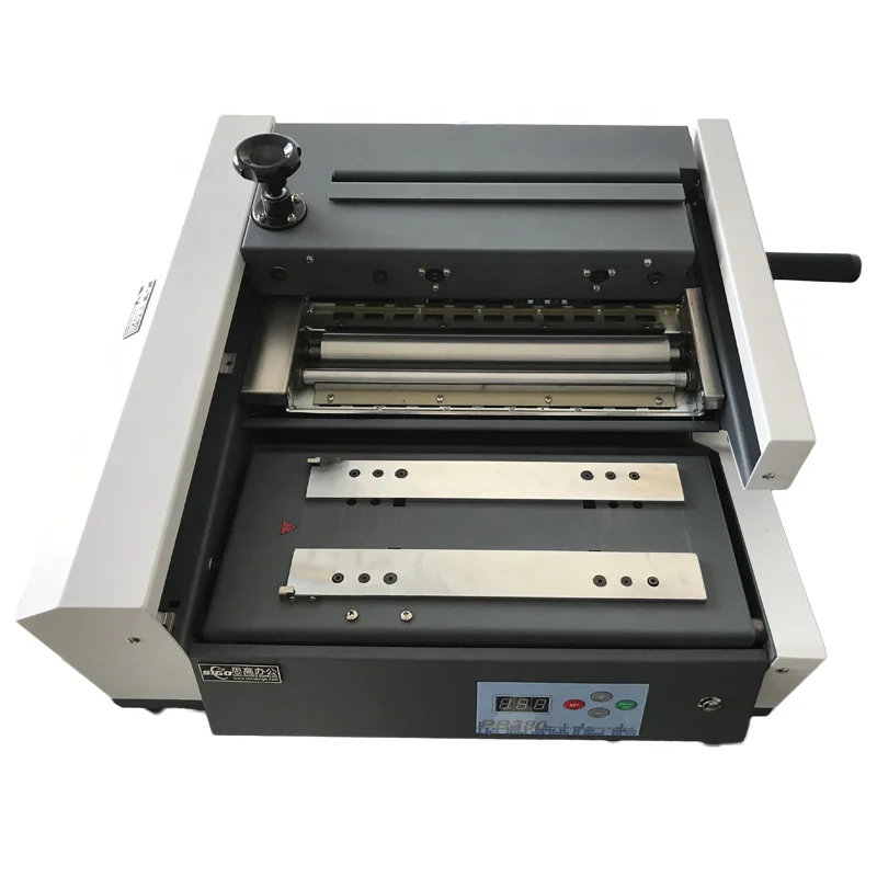 PB380 semi auto glue binding machine book binder