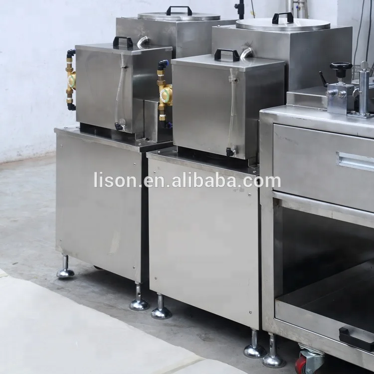 
Four lane double flavors cream biscuit sandwich machine with multiplier 