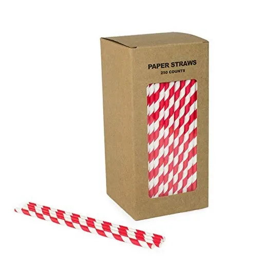 Customized package for paper straws biodegradable paper straws with box white biodegradable straws box