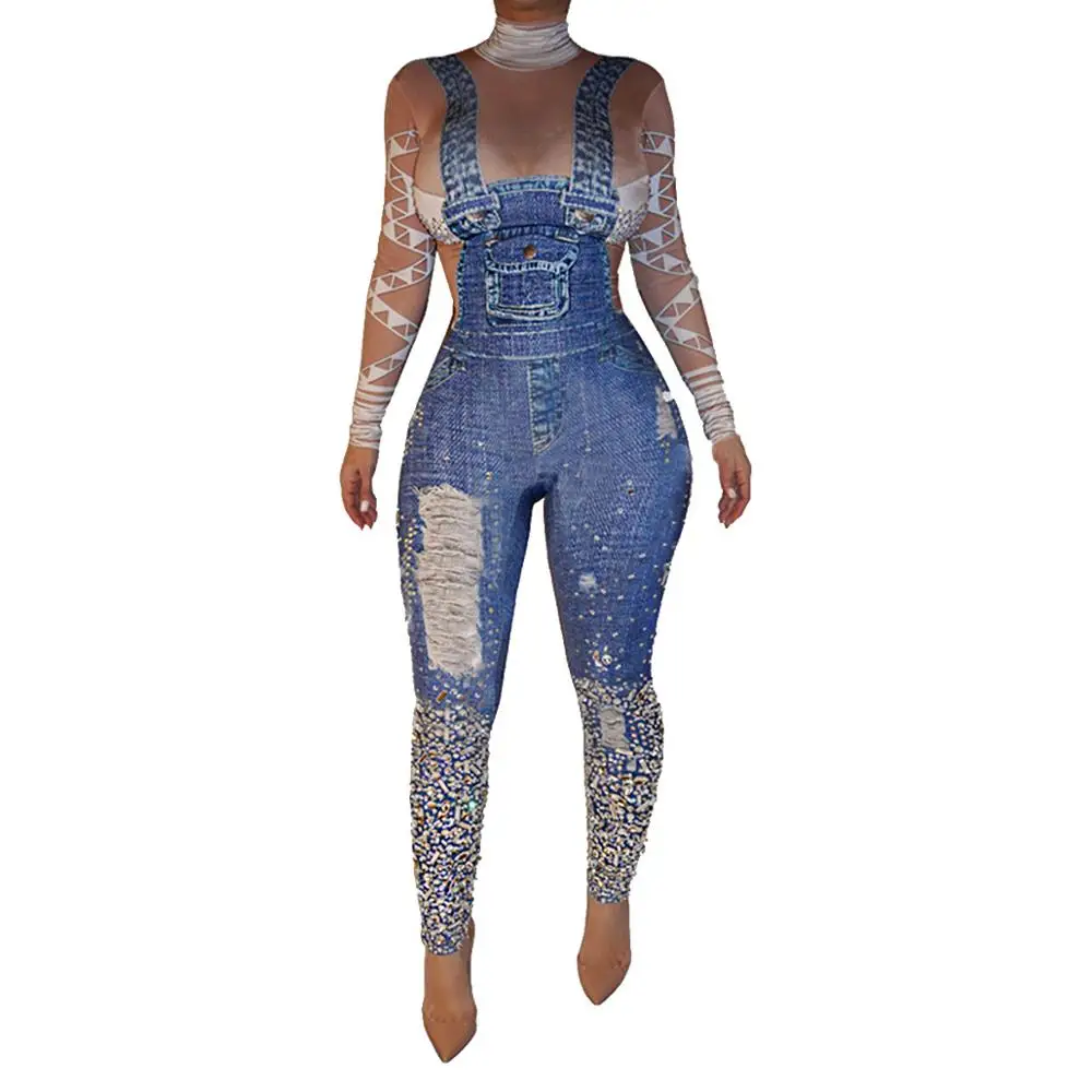 
2021 New Arrivals Fashion Women Casual O-Neck Back Zipper Long Sleeve Floral Print T-shirt Pants Patchwork Jumpsuit 