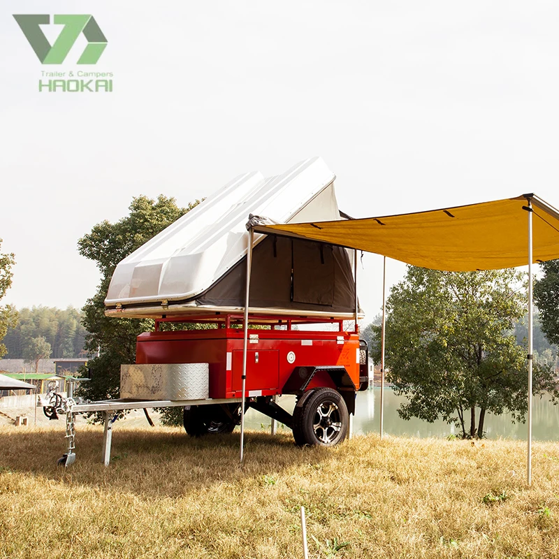 New Design Light Weight Off Road Mini Trailer Camper With Tent