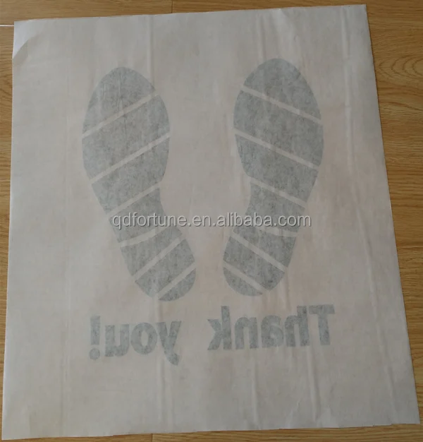 
Disposable kraft white paper car floor mat 
