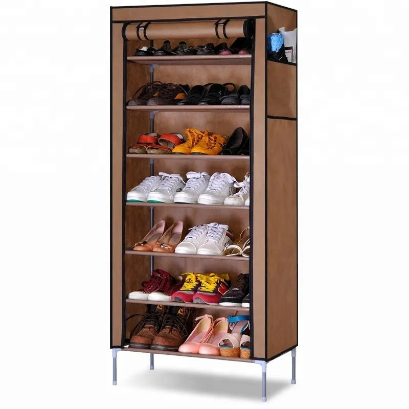 
Foldable Stackable shoe box Waterproof fabric shoe rack shelf storage shoe cabinet 