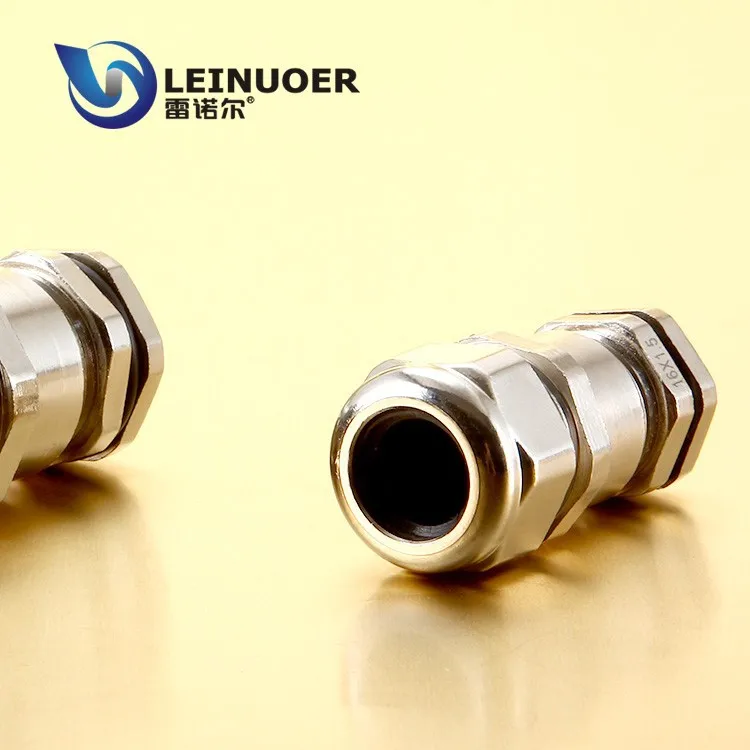 Никелированной латуни металлический кабельный ввод для пластика гибкие гофрированные трубы