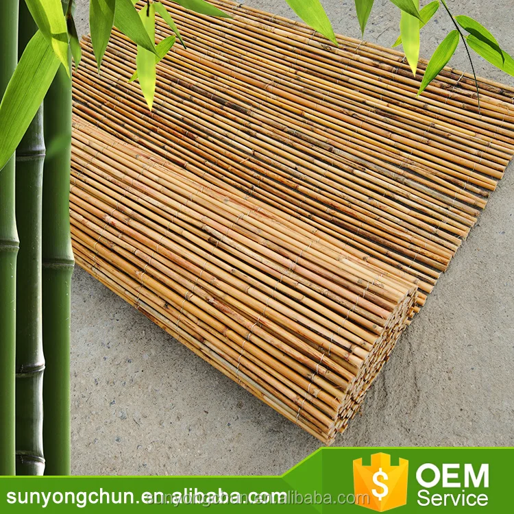 high quality eco-friendly natural decorative rolled reed fence for garden yarm farm