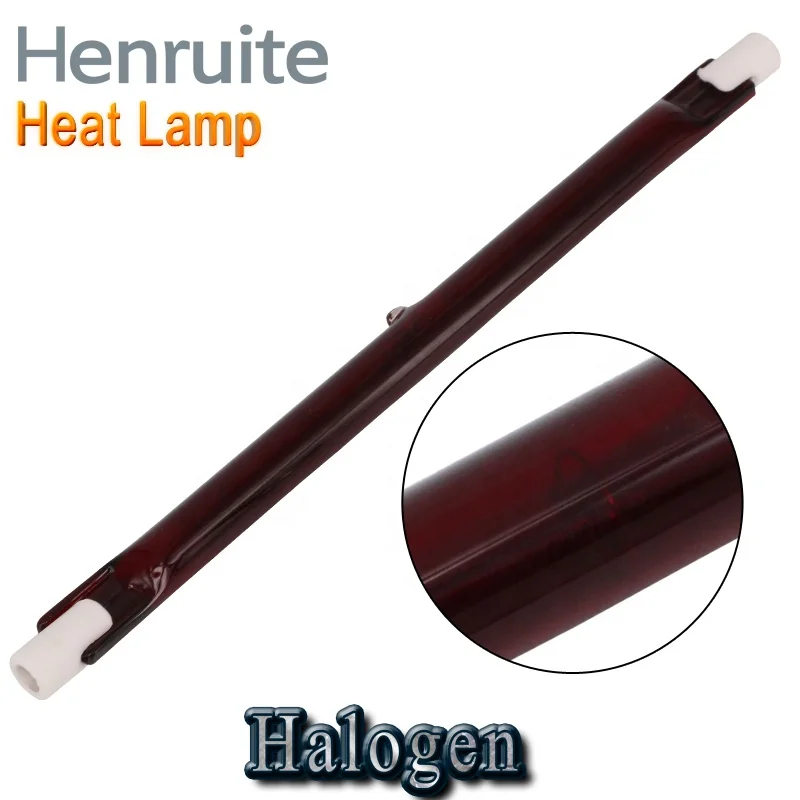 50/60hz 240v/1300w 254mm Quartz Heating Lamp Halogen Ruby for Car Paint