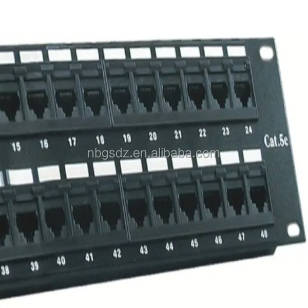 48-портовый CAT5e патч-панель UTP, 2U